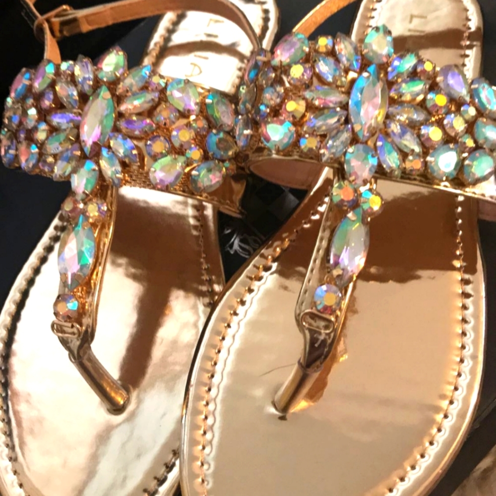 Bejeweled Sandals